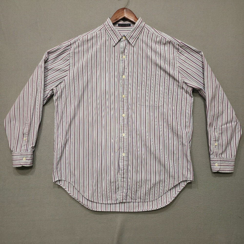 Austin Reed London‎ Men's Multicolored Long Sleeve Button Up Shirt Size Large